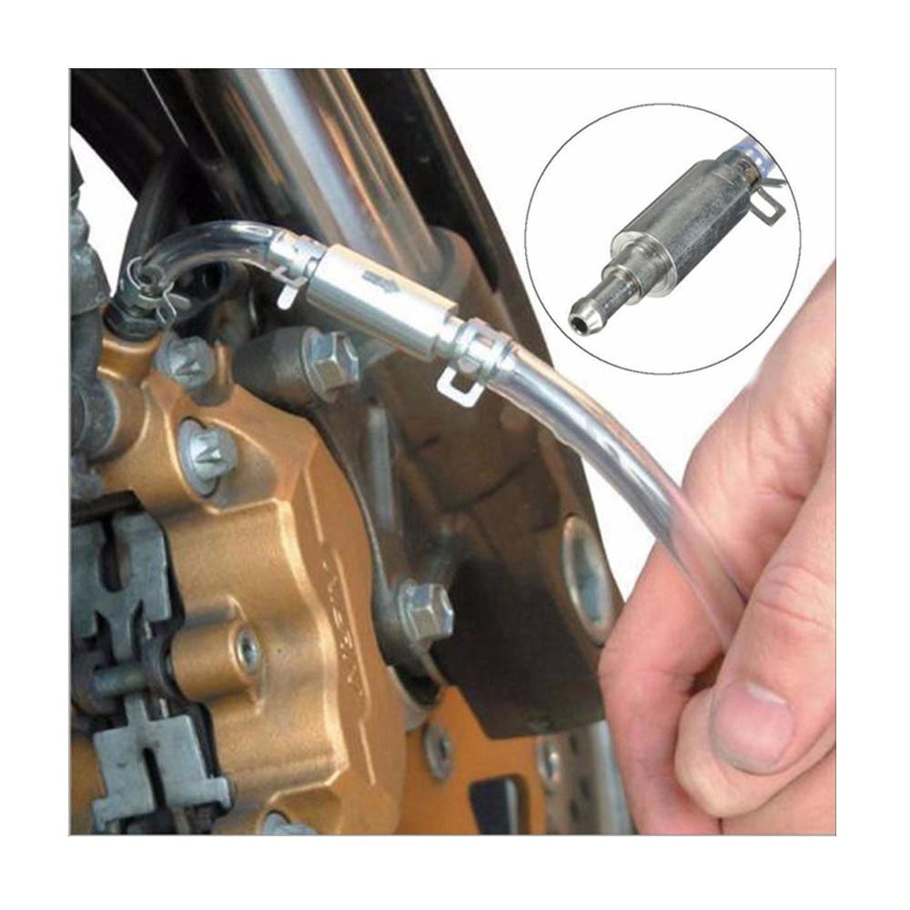 2X Motorcycle Car Clutch Brake Bleeder Hose One Way Valve Tube Bleeding Tool Kit