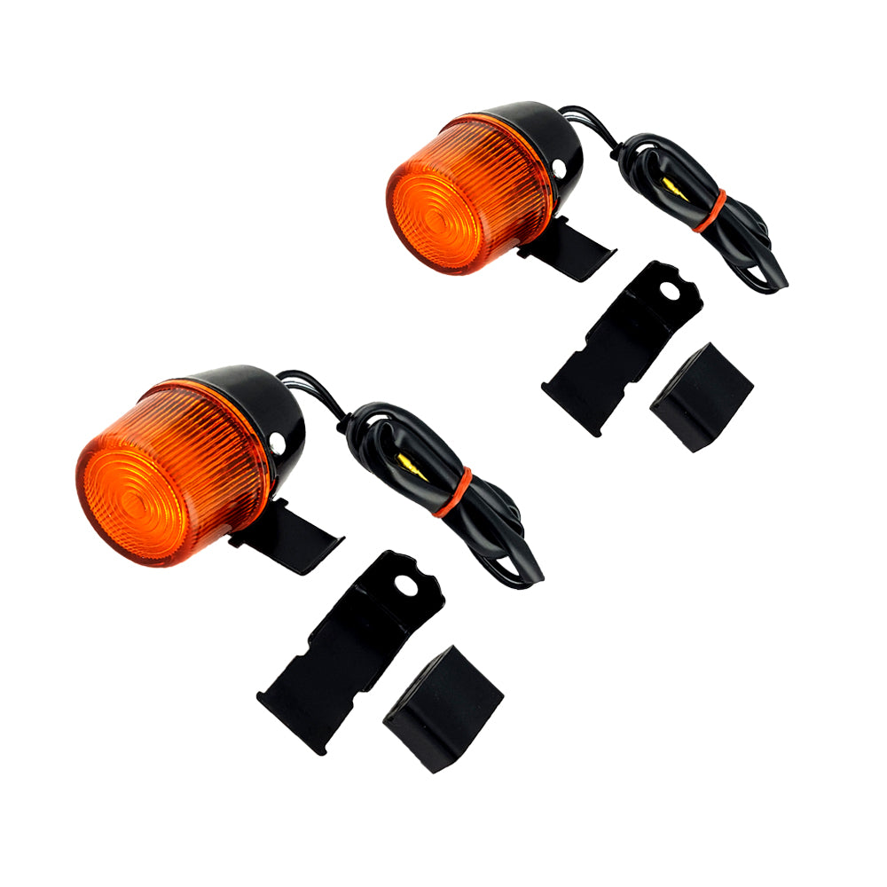 2 Pcs Turn Signal Lights Indicators Fit Yamaha TT250 TT350 TT600 TT600E AG200