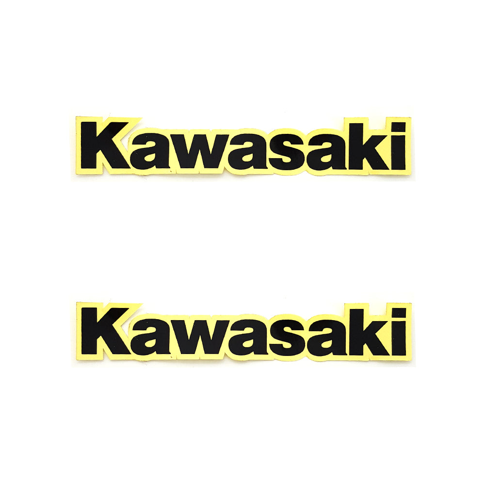 2 Pcs 164 x 30mm Fit Small Kawasaki Black Swingarm Fender Sticker Motorbike Dirt Bike Sticker