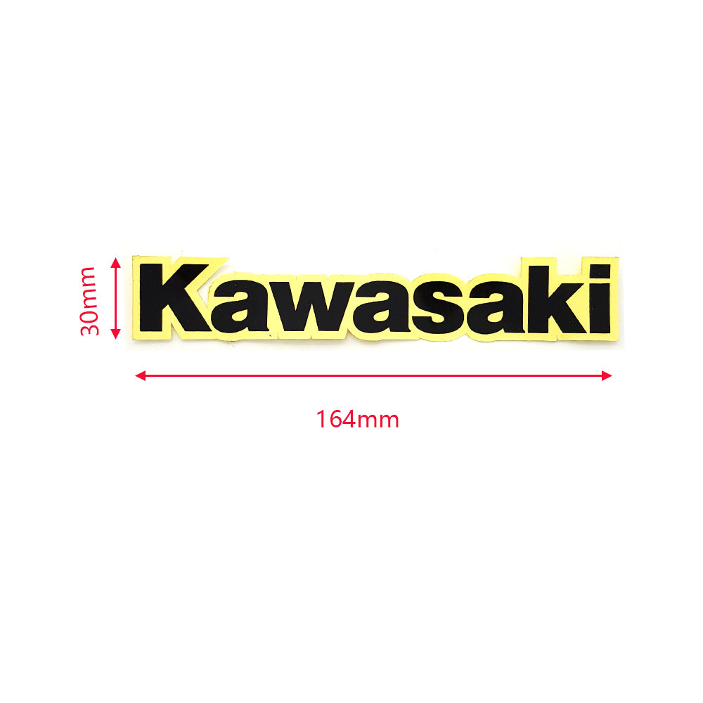 2 Pcs 164 x 30mm Fit Small Kawasaki Black Swingarm Fender Sticker Motorbike Dirt Bike Sticker