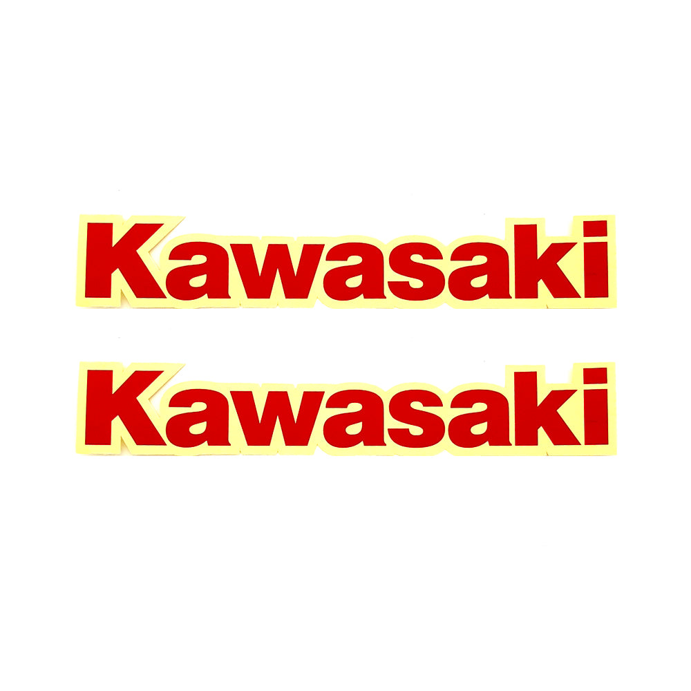 2Pcs 164 x 30mm Fit Kawasaki Red Fork Swingarm Fender Sticker Motorbike