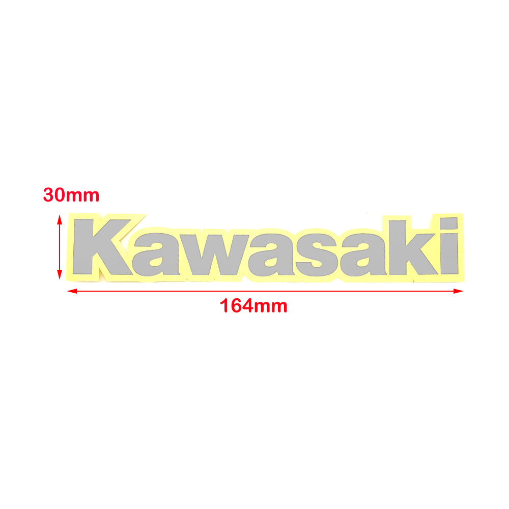 2Pcs 164 x 30mm Fit Small Kawasaki Silver Fork Swingarm Fender Sticker Motorbike