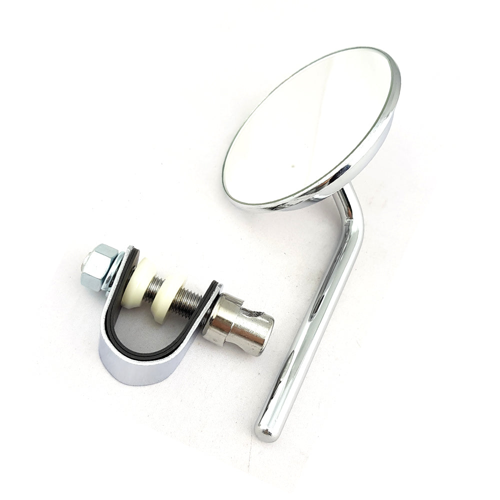 2xRight And Left Hand Chrome Mirror 10mm Thread Custom Bobber Scrambler
