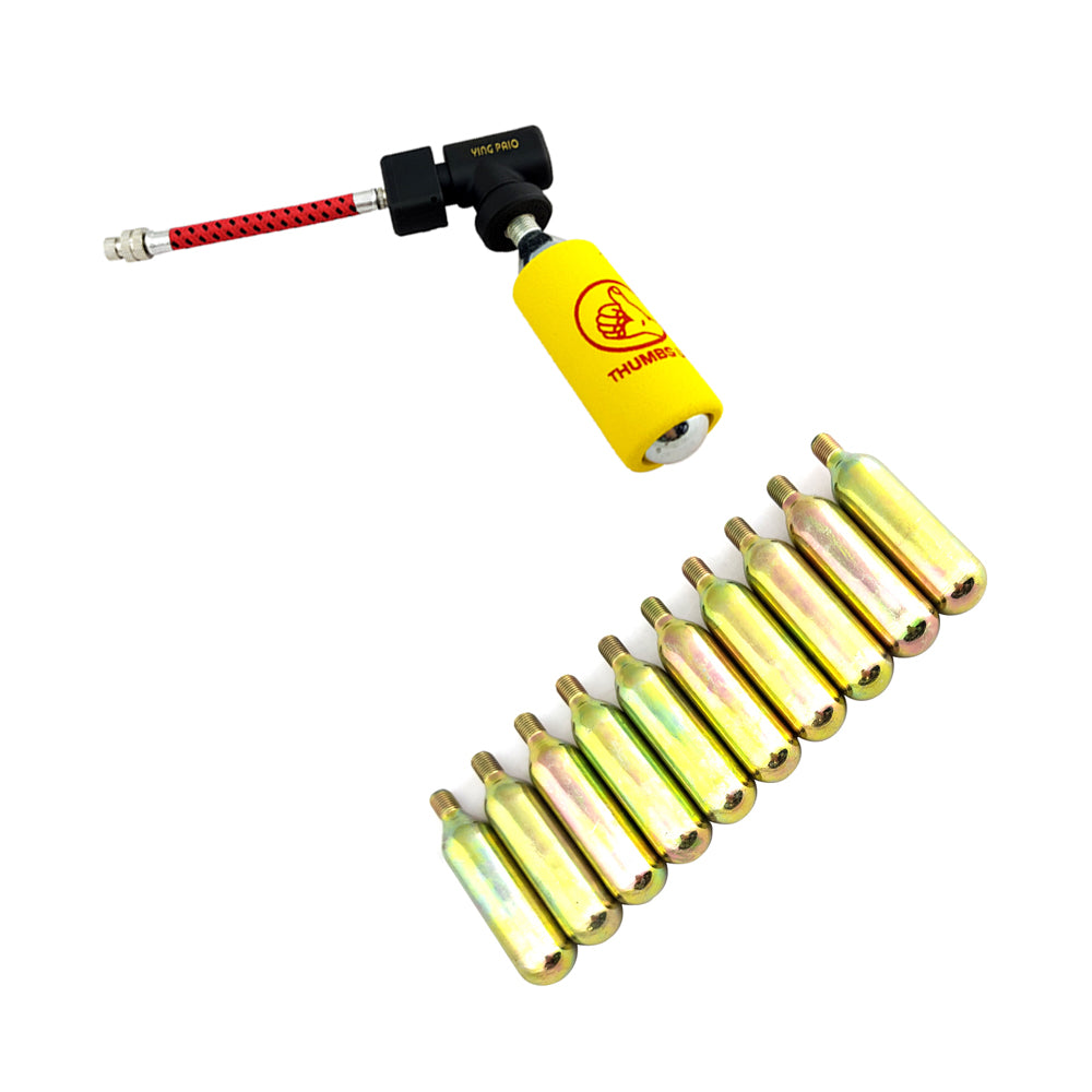 16G CO2 Inflator Kit With Adaptor Bicycle Inflator Cartridge Pump For Bikes Motorcycle