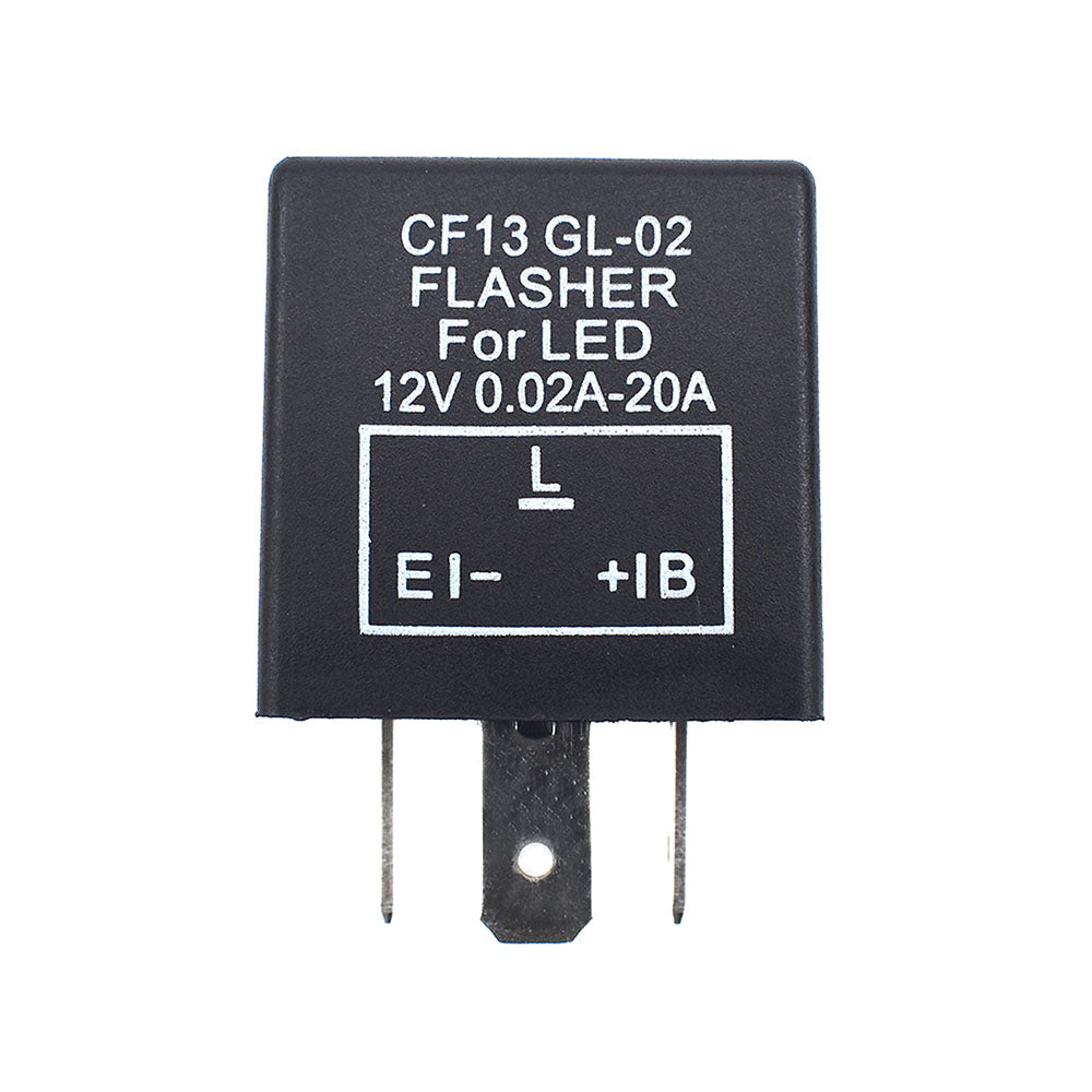 2 x 3Pin 12V CF13 GL-02 LED Electronic Flash Relay For Triumph Daytona 600 Thruxton 865 1200 R Street Triple 675 etc.