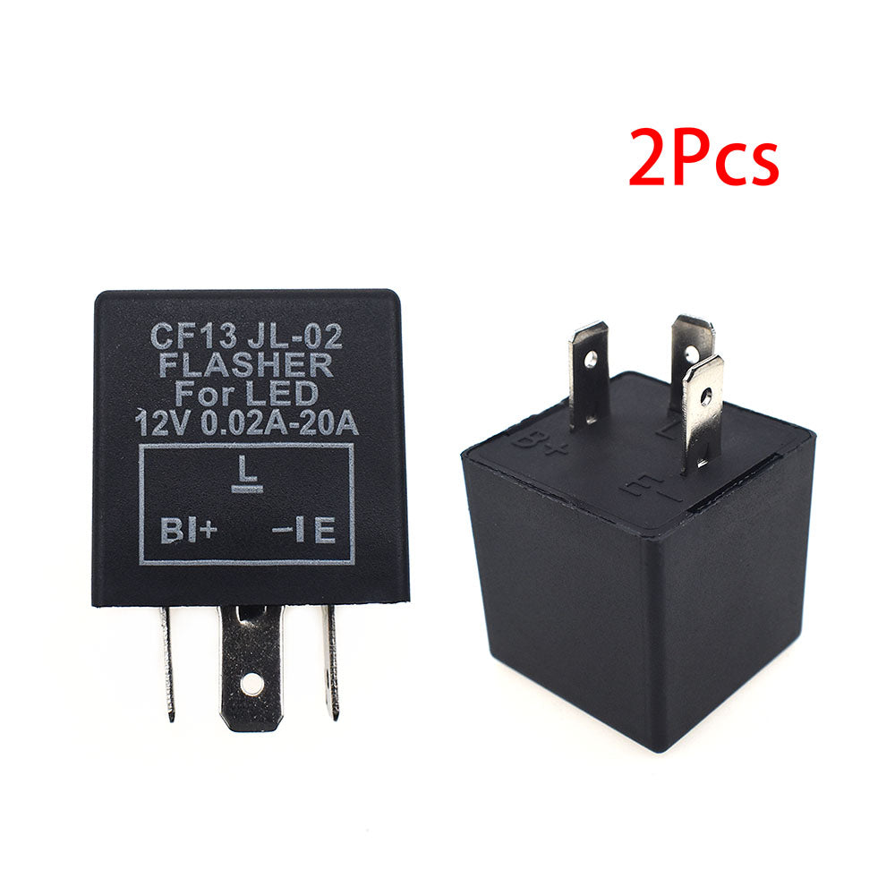 2 x 3Pin 12V CF13 JL-02 Car LED Electronic Flasher Relay For Honda S2000 Suzuki Nissan Mitsubishi Ford Chevrolet etc.