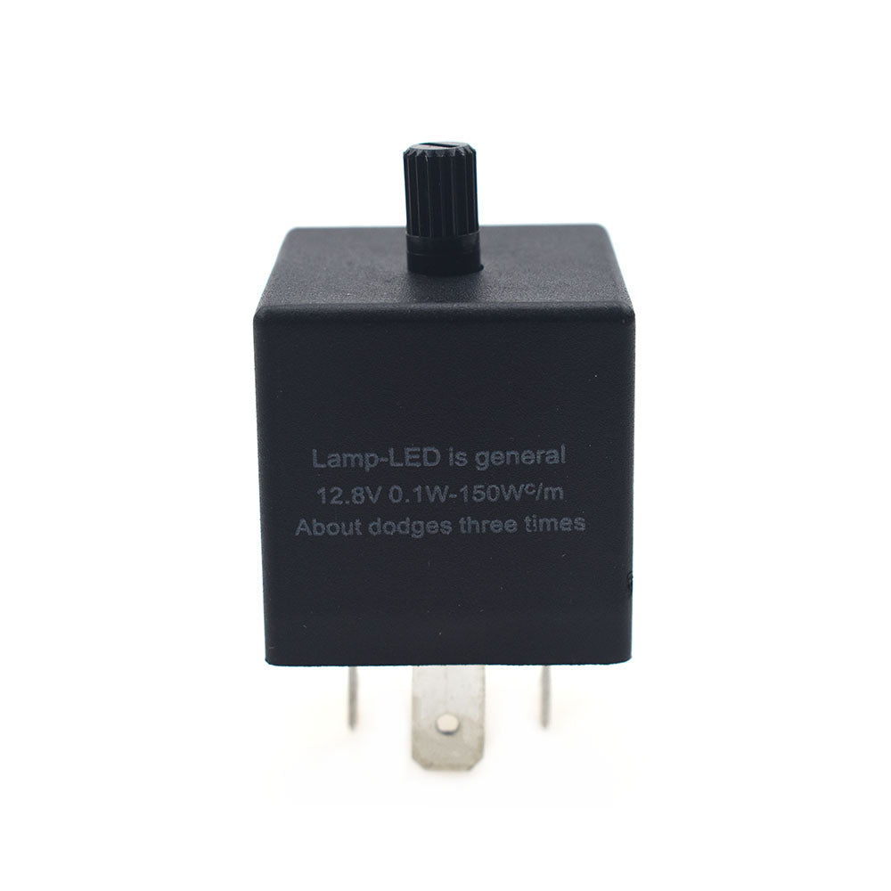 2 x 3Pin CF13JL Adjustable Speed LED Flasher Relay For Turn Signal Light