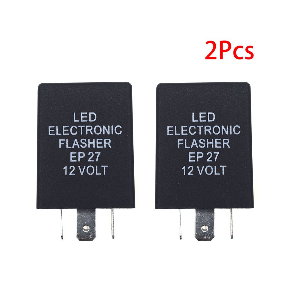 2 x 5Pin 12V EP27 LED Electronic Flasher Relay For Ford Explorer Sport F-150 Heritage Lincoln Mazda Chevrolet Jeep Dodge etc.