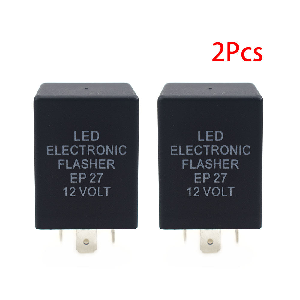 2 x 5Pin 12V EP27 LED Electronic Flasher Relay For Ford Explorer Sport F-150 Heritage Lincoln Mazda Chevrolet Jeep Dodge etc.