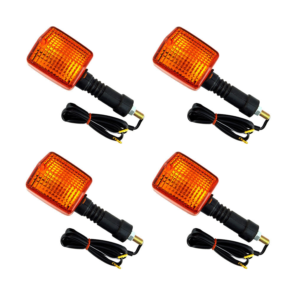 4xFront And Rear Turn Signal Lights Indicators Fit Honda CB250N NX650 Dominator Front And Rear