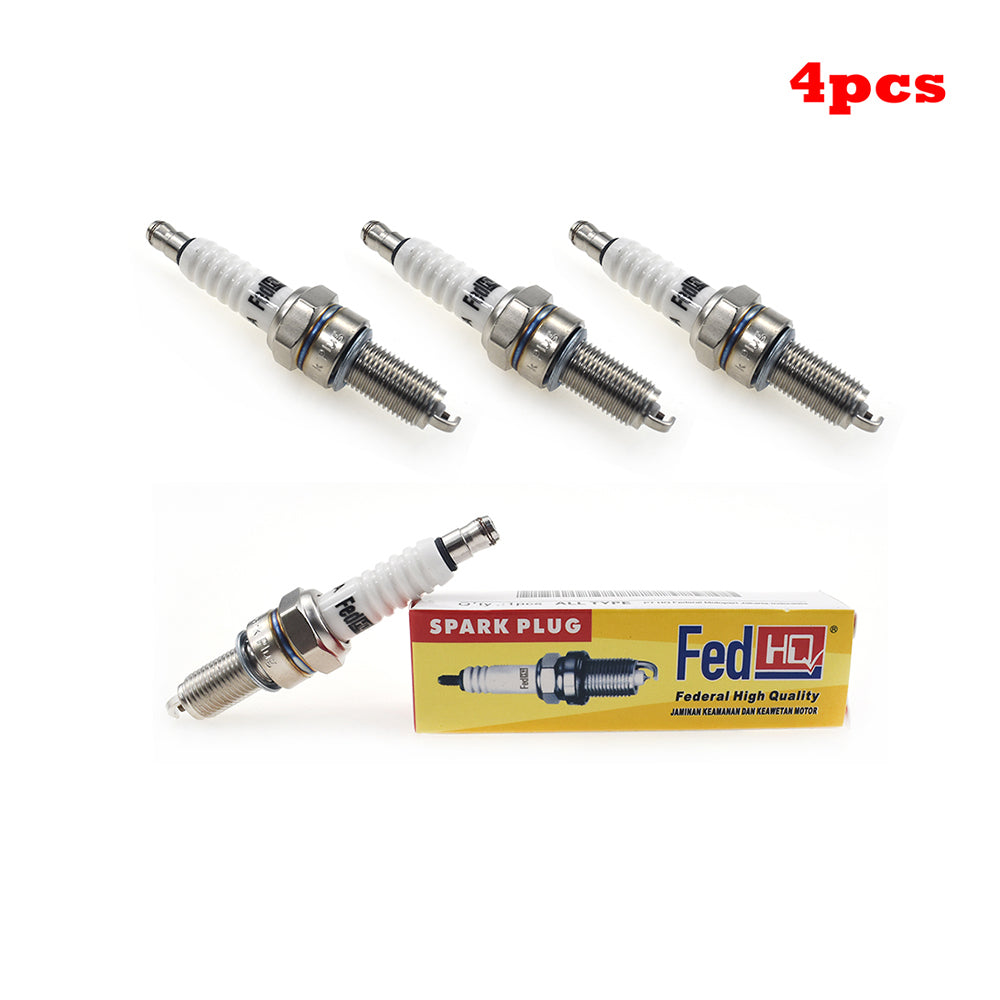4 Pcs FedHQ Spark Plug For Honda CRF100F XR80R Yamaha Kymco LEM Baja Dinli etc.