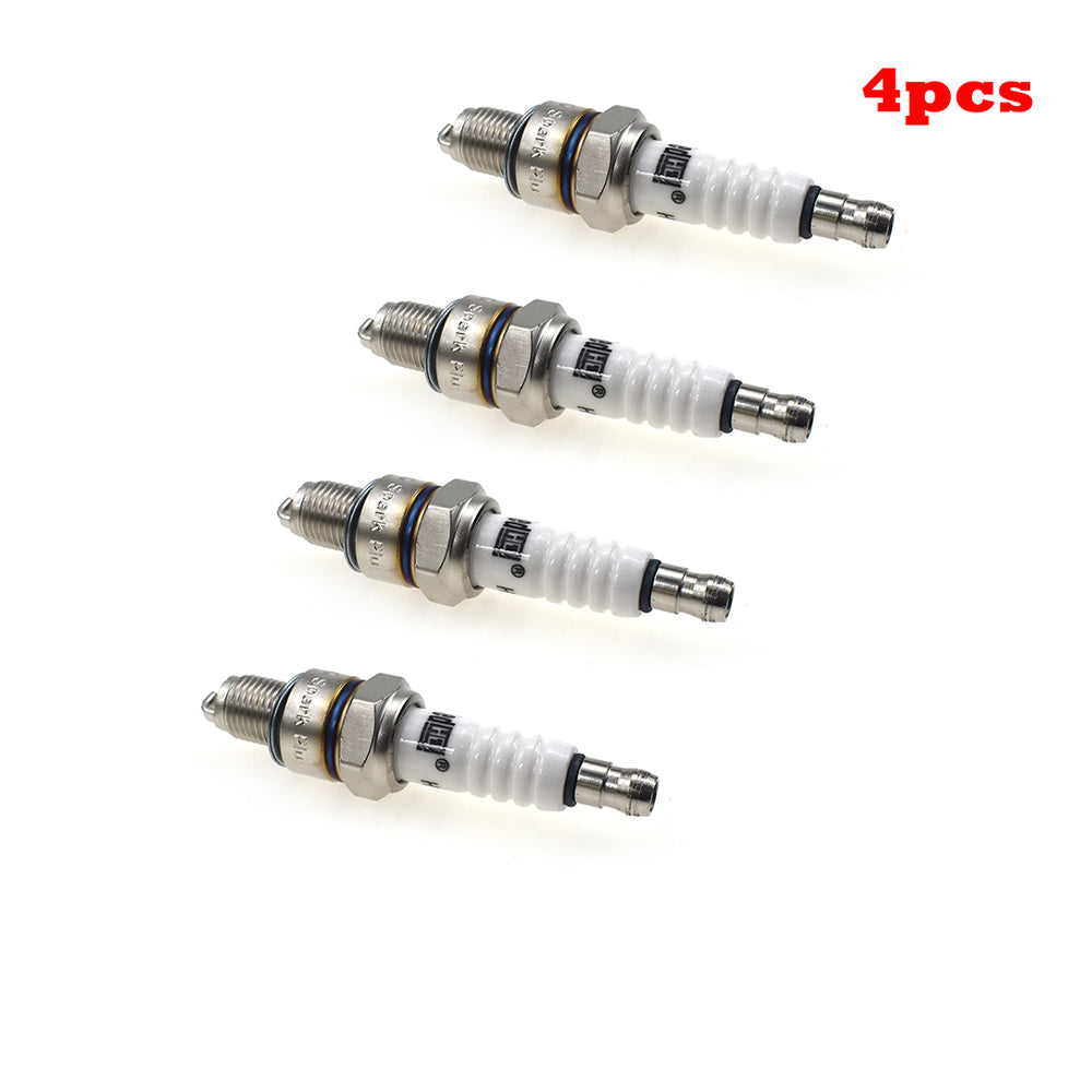 4 Pcs FedHQ Spark Plug For Suzuki GN125 GS700E Yamaha Kawasaki KTM Honda BMW etc.