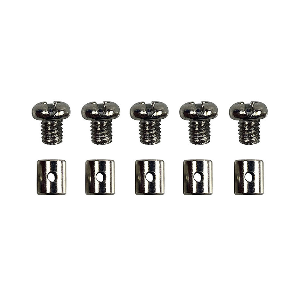 Universal 5sets Motorcycle Non Solder Type Cable Nipples With Screws 9 x 8mm