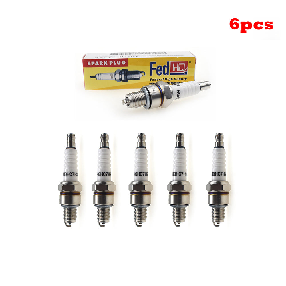 6 Pcs FedHQ Spark Plug For Honda XL75 XL100S Yamaha E-Ton Kymco LEM Baja Baja etc.