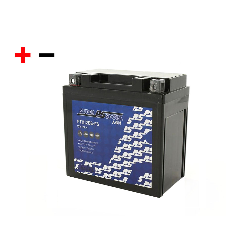 Power Sonic Super Sport AGM Battery 12V Fit Kawasaki Ninja 650R Honda Suzuki Triumph Yamaha etc.