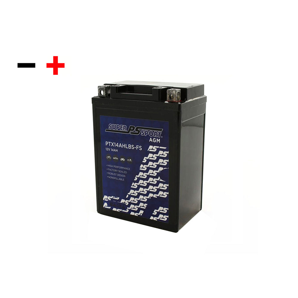 Power Sonic Super Sport AGM Battery 12V Fit Honda CX500T Ducati Kawasaki Suzuki Yamaha etc.