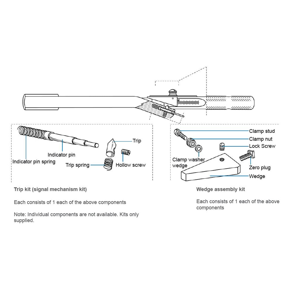 Warren & Brown Deflecting Beam Torque Wrench Signal - Trip Kit 4 - 80ft.lb