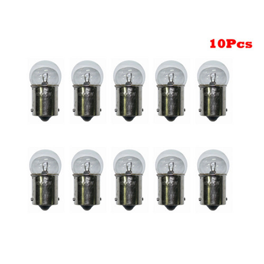 10X Indicator Bulb 12V 15W Small Head Clear For Motorcycle Dual Sport Motorcycle