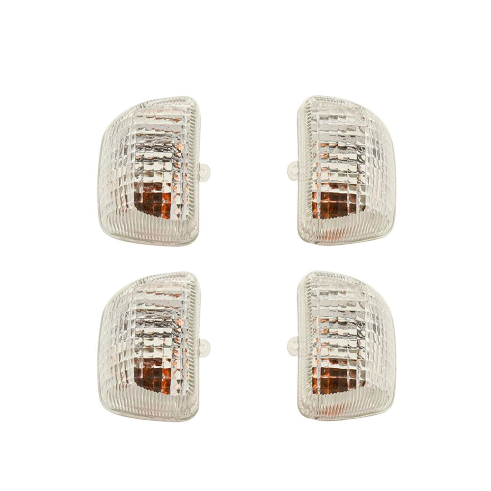 4 x Motorcycle Clear Lens Conversion Fit Honda RVF400 NC35 CBR400R Grey Import