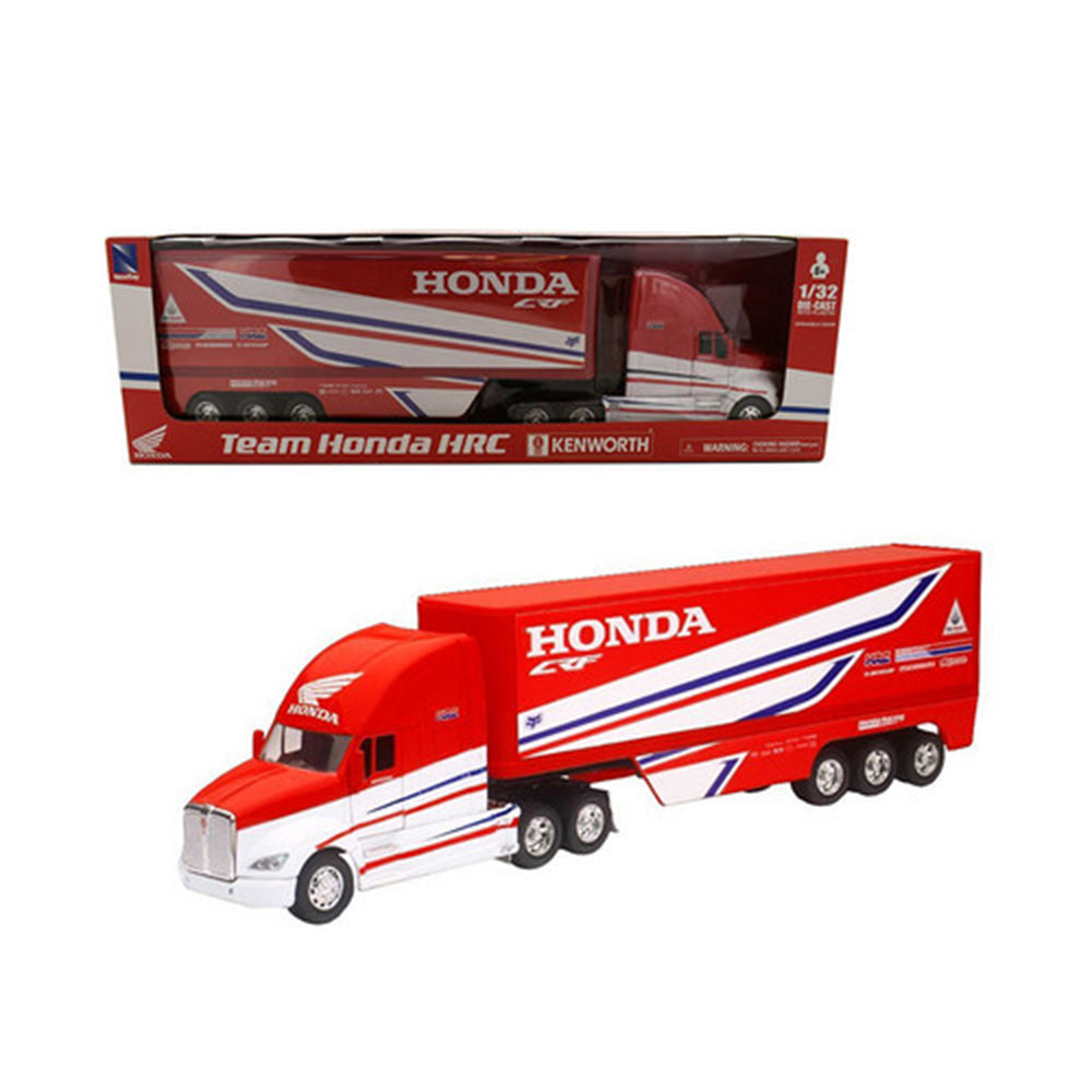 NewRay 1:32 Scale Kenworth Team Honda HRC Racing Truck Diecast Model Replicas