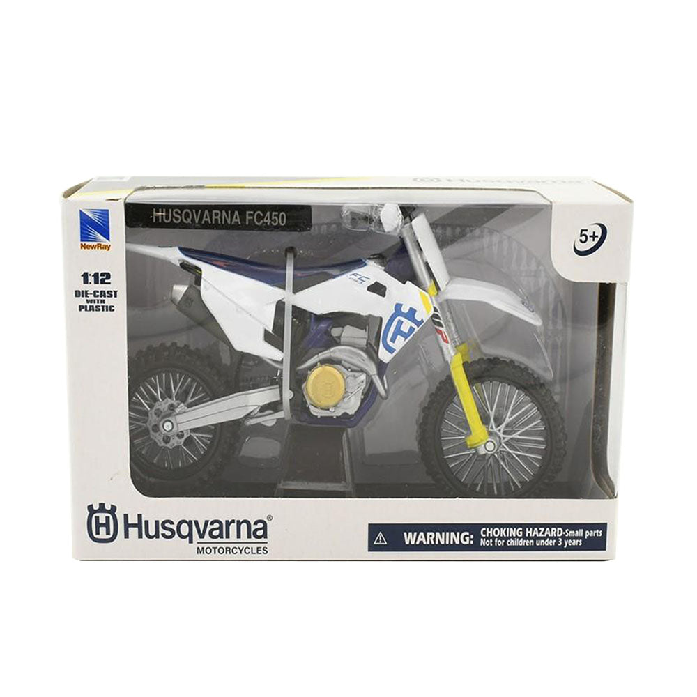 NewRay 1:12 Scale Husqvarna FC-450 2019 Diecast Motorcycle Kids Toy Model Gift