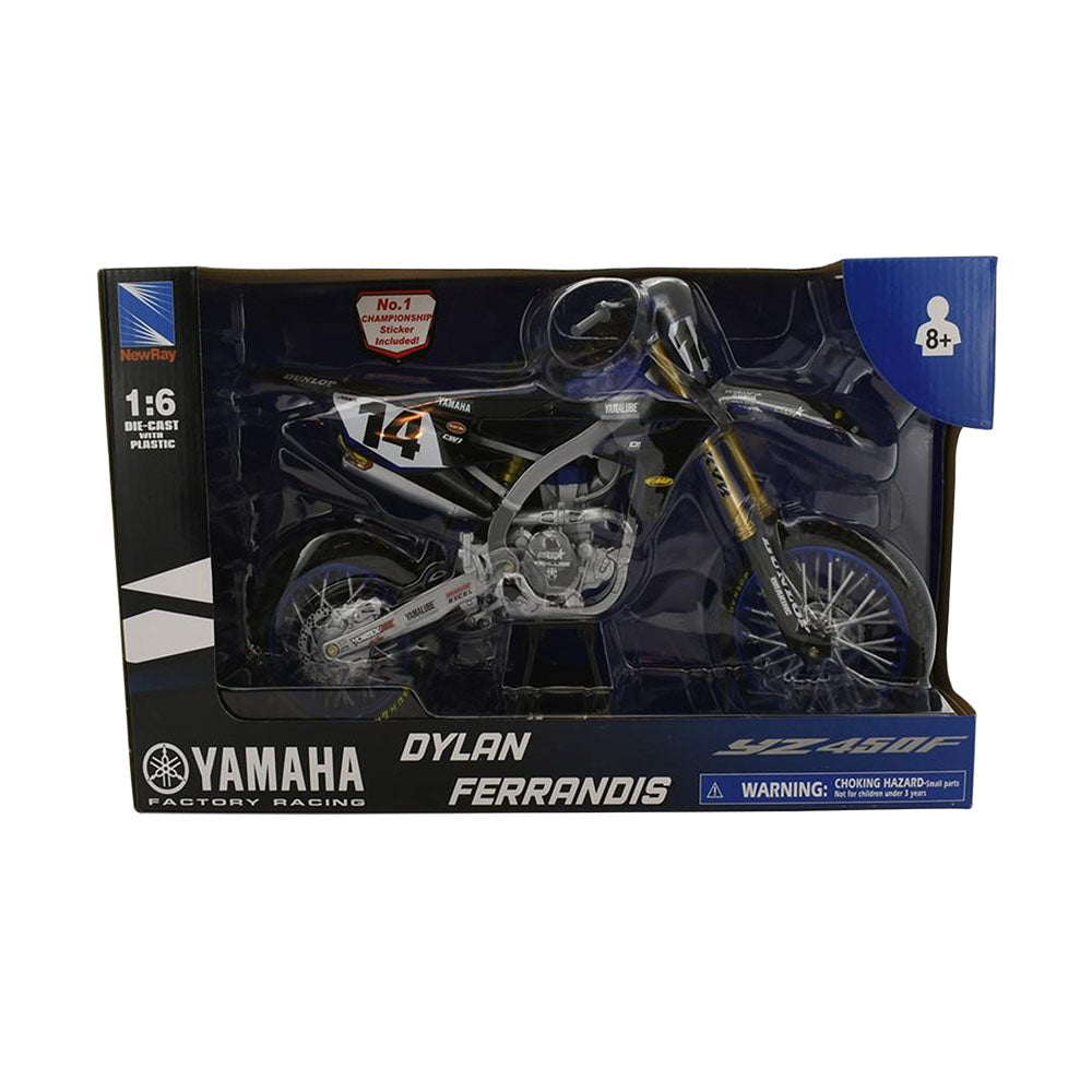 NewRay 1:6 Dylan Ferrandis #14 Star Racing Yamaha 2022 Diecast Model Motorcycle