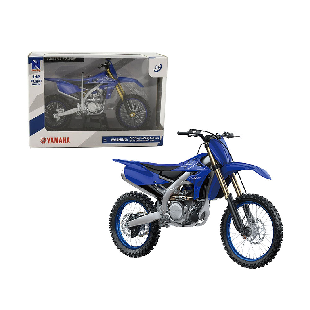 NewRay 1:12 Scale Yamaha YZ450F 2022 Blue Diecast Model Motorcycle Toy Replicas
