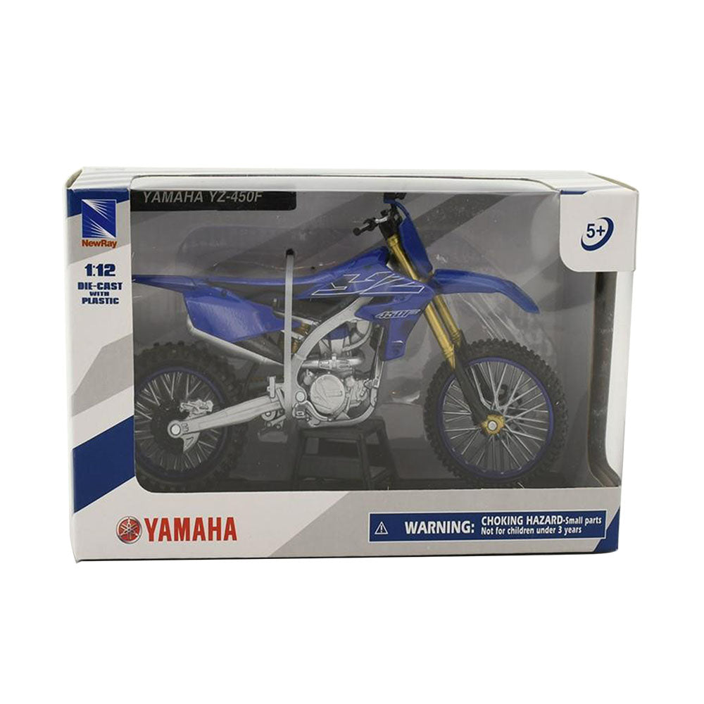 NewRay 1:12 Scale Yamaha YZ450F 2022 Blue Diecast Model Motorcycle Toy Replicas