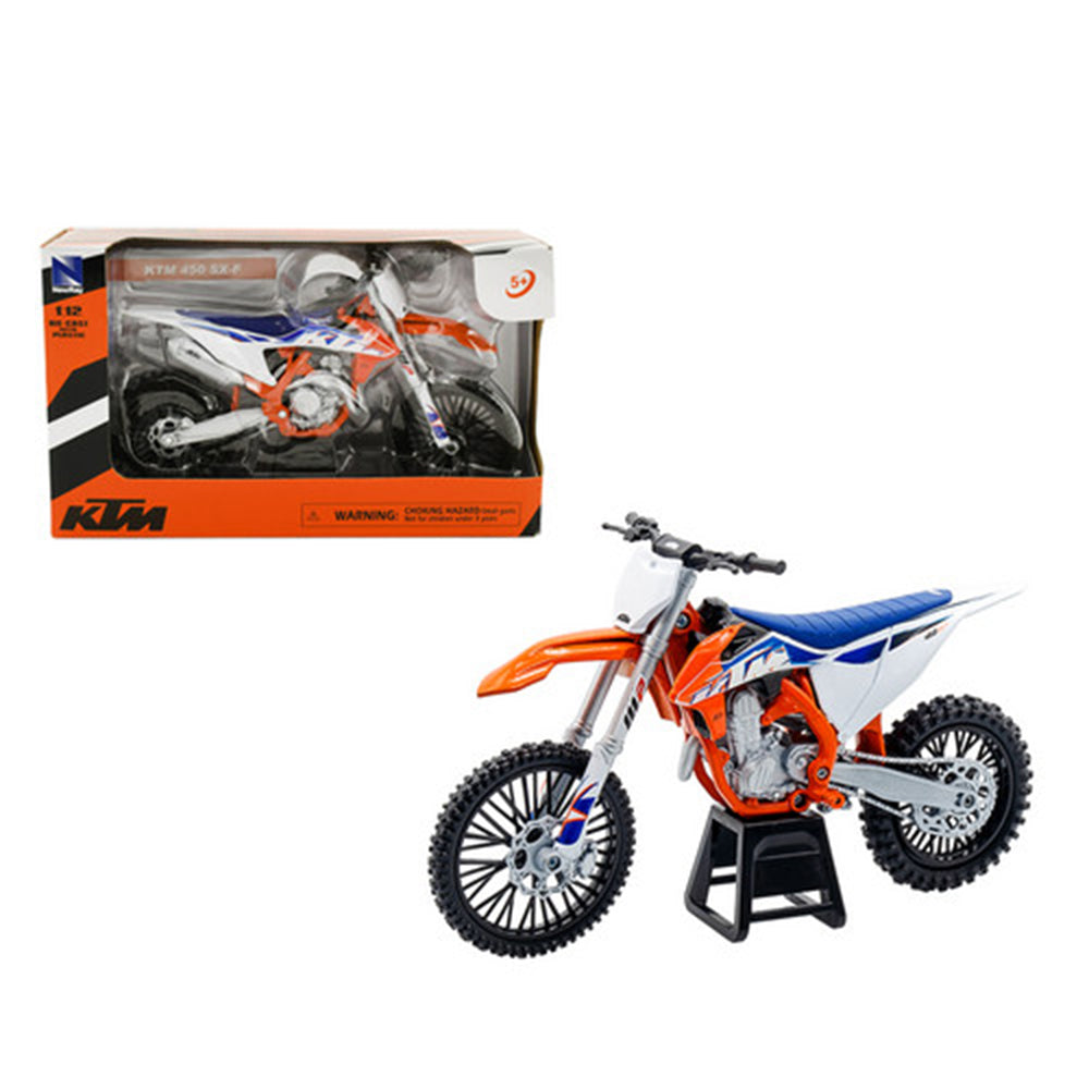 NewRay 1:12 Scale KTM 450SX-F 2022 Dirt Bike Motorcycle Toy Model Orange White