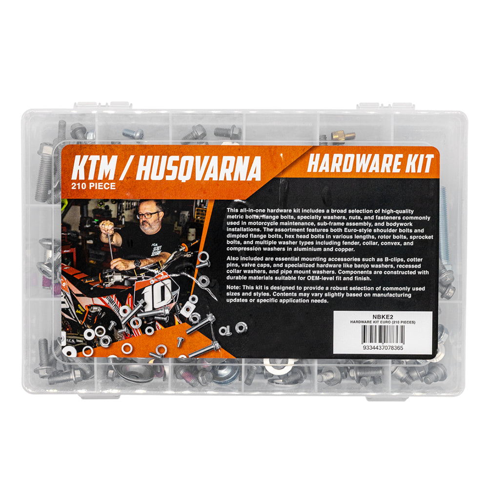 210 Pieces Hardware Kit Euro Fit For KTM Husqvarna Nut Bolt Screws Mounting