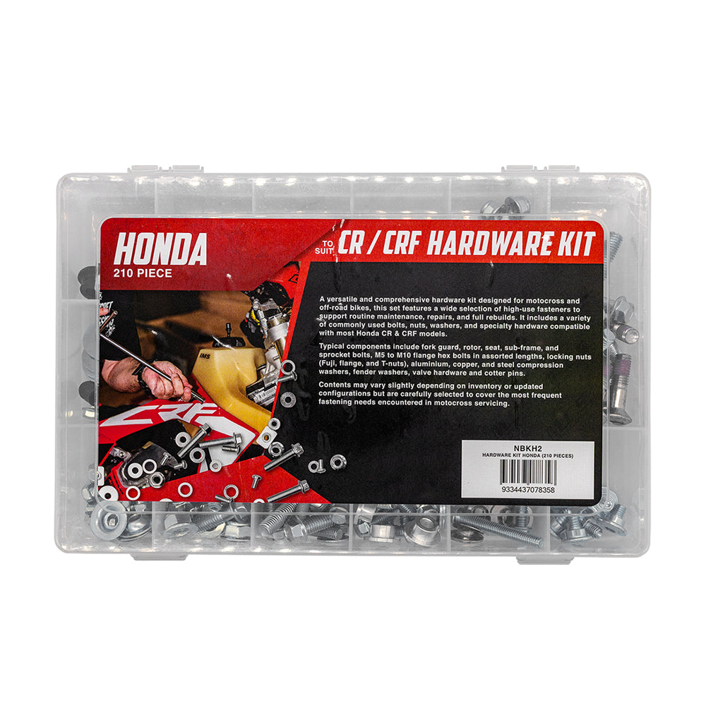 210 Pieces Hardware Kit Fit For Honda CR CRF Nut Bolt Screws Mounting Motorcycle