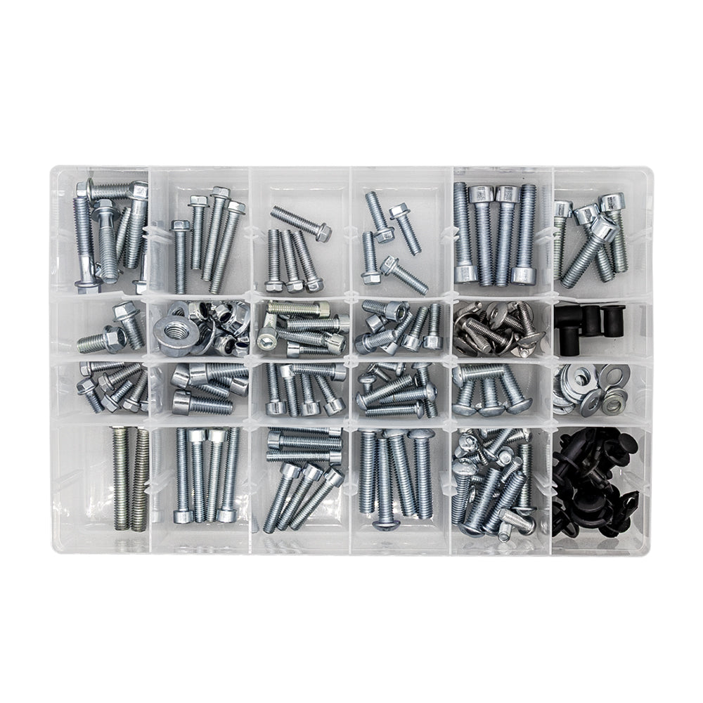 160 Pieces Hardware Kit Fit For Yamaha Honda Kawasaki Suzuki Sportsbike Nut Bolt