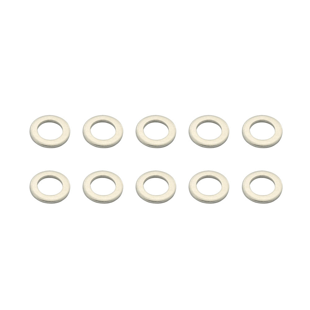 10 Pieces 12.5mm x 19.5mm x 2mm Oil Drain Sump Plug Aluminium Alloy Washer