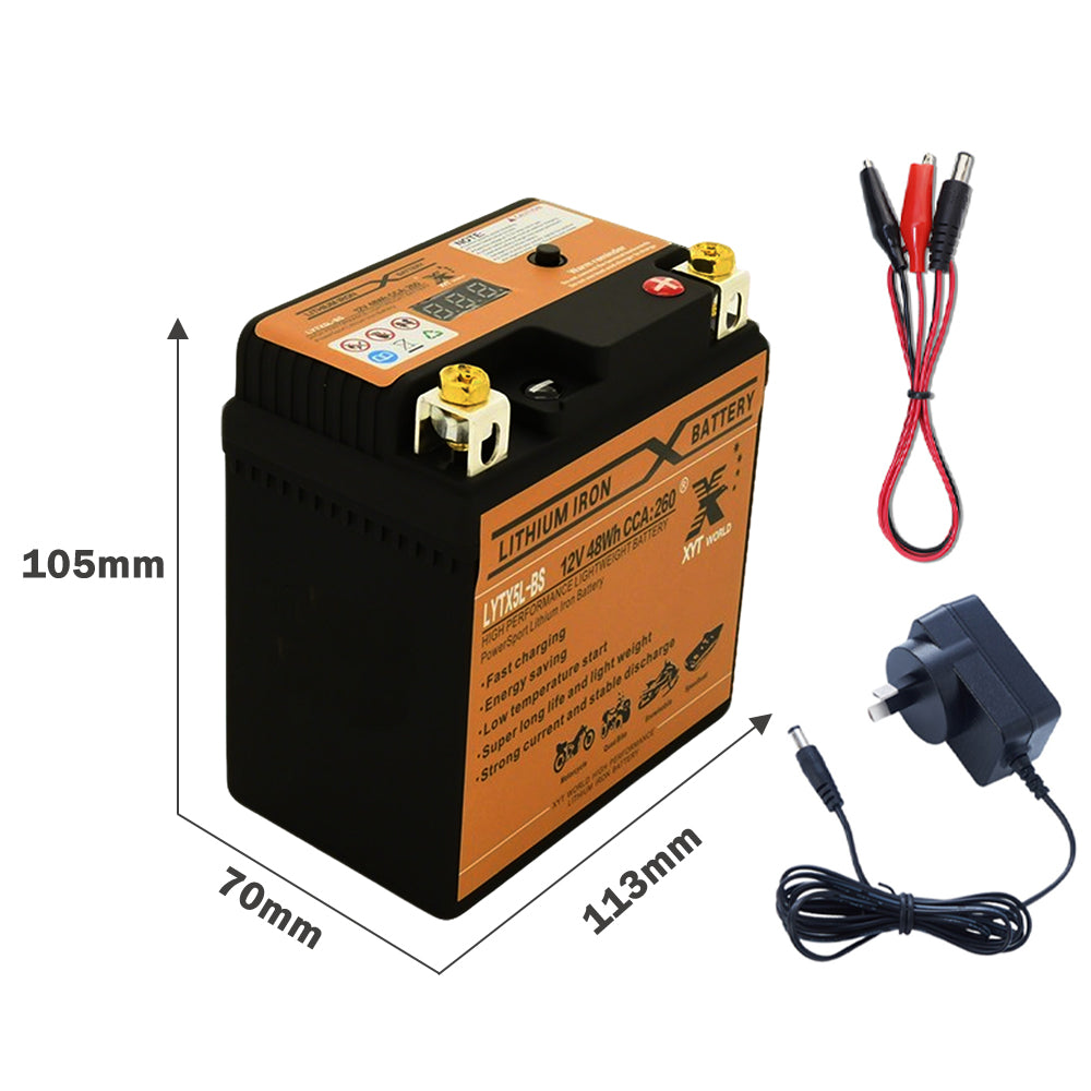 LYTX5L-BS Motorcyle Lithium Battery For Husqvarna FE 250 350 450 501 KTM Yamaha
