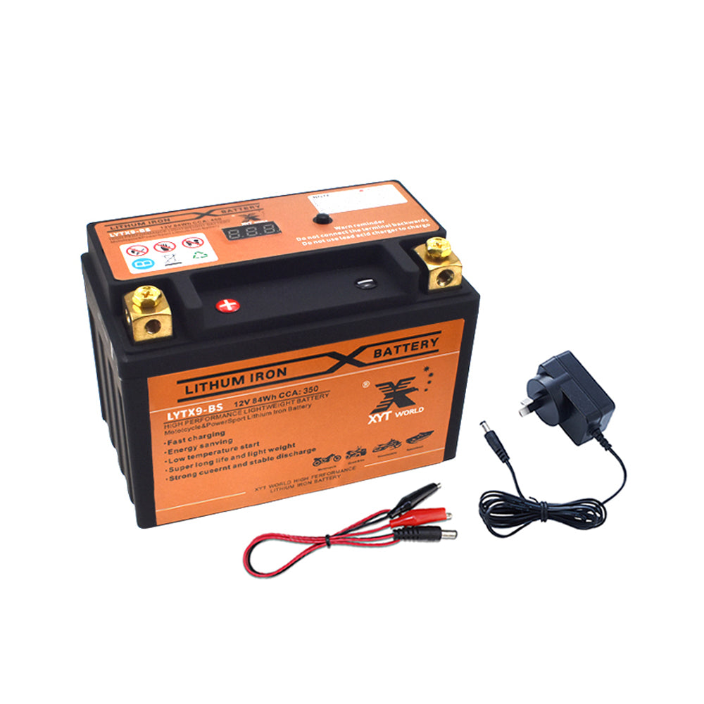 LYTX9-BS Motorcyle Lithium Battery For Kawasaki ZX 600 636 900 KTM Honda Suzuki