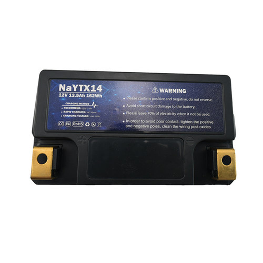 YTX14-BS FedHQ Sodium Ion Battery For Honda Pioneer 1000 TRX350 Suzuki LT-A400F Aprilia BMW Kawasaki Triumph Speed