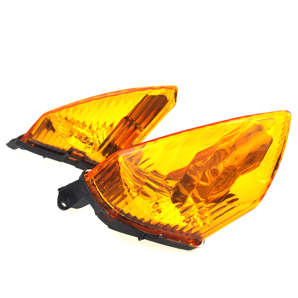 Pair Front Indicator Lens For Honda VFR 800 Interceptor 2002 2003 2004 2005