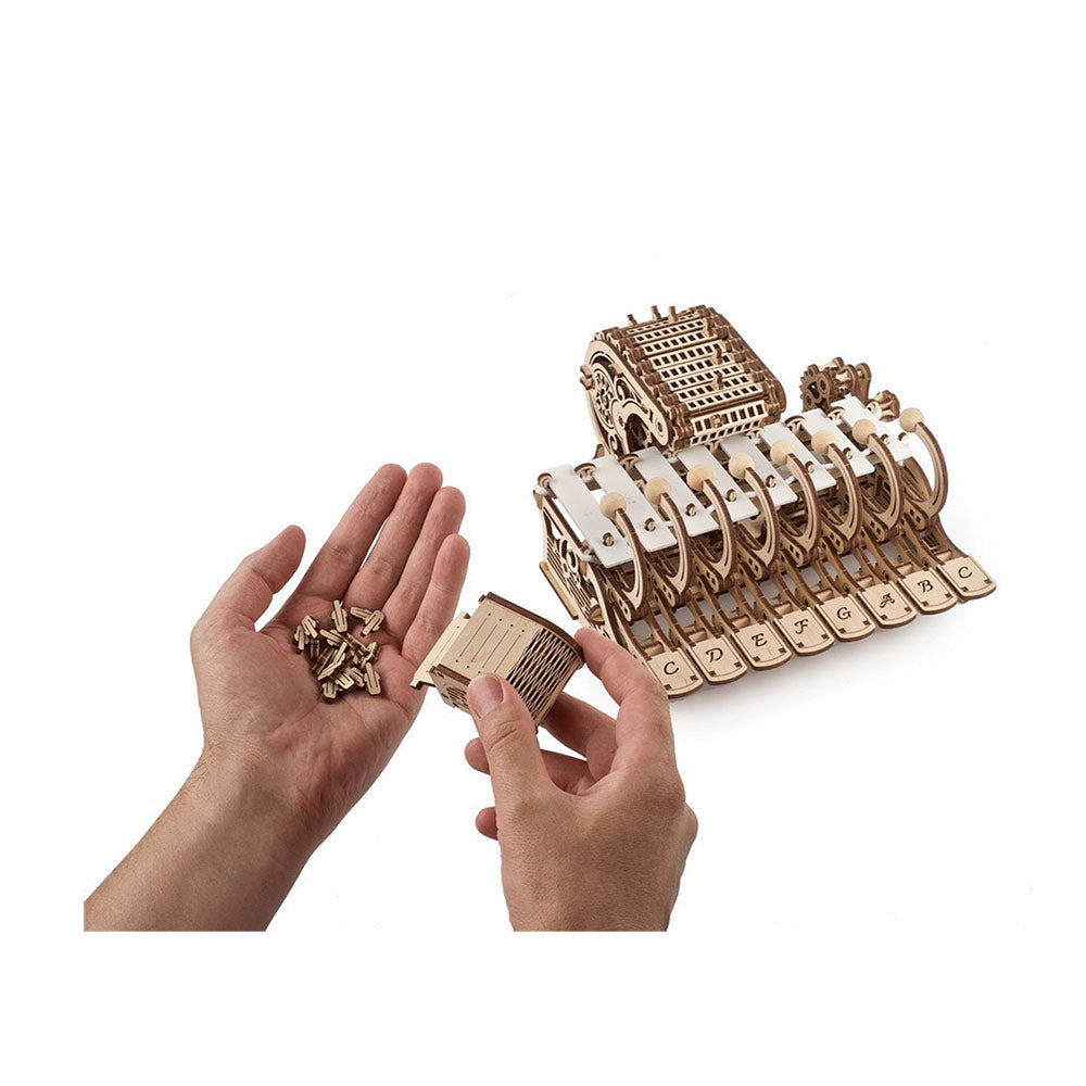 Ukraine Made UGears Mechanical Celesta Musical Instrument Wooden 3D Puzzles Kit