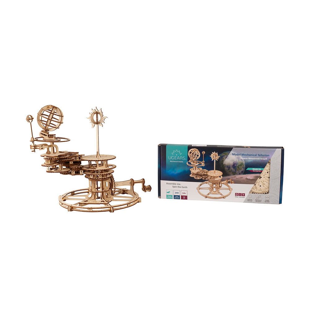 Made in Ukraine UGears Mechanical Tellurion Wooden Mechanical DIY Model Kit