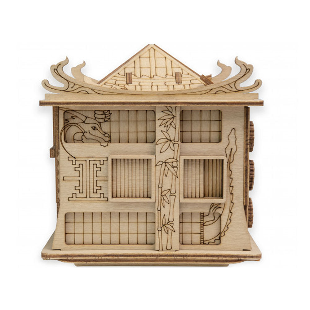 Escapewelt House Of The Dragon Stock Received Wooden 3D Puzzle Model Kit