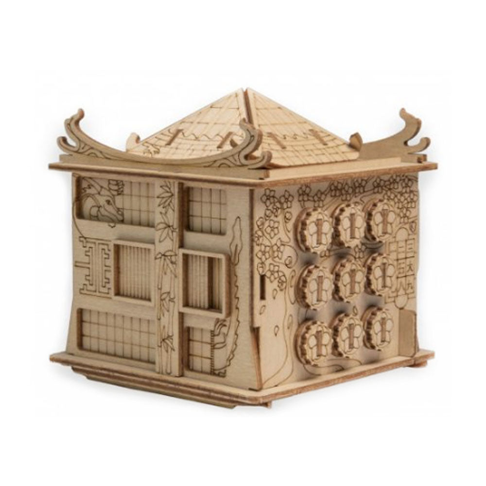 Escapewelt House Of The Dragon Stock Received Wooden 3D Puzzle Model Kit
