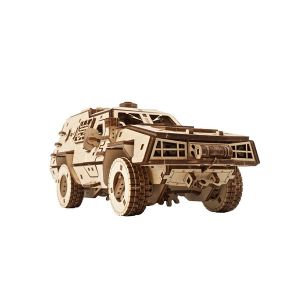 Ukraine Made Ugears Dozor-B Combat Vehicle Mechanical 3D Wooden Puzzle Model Kit