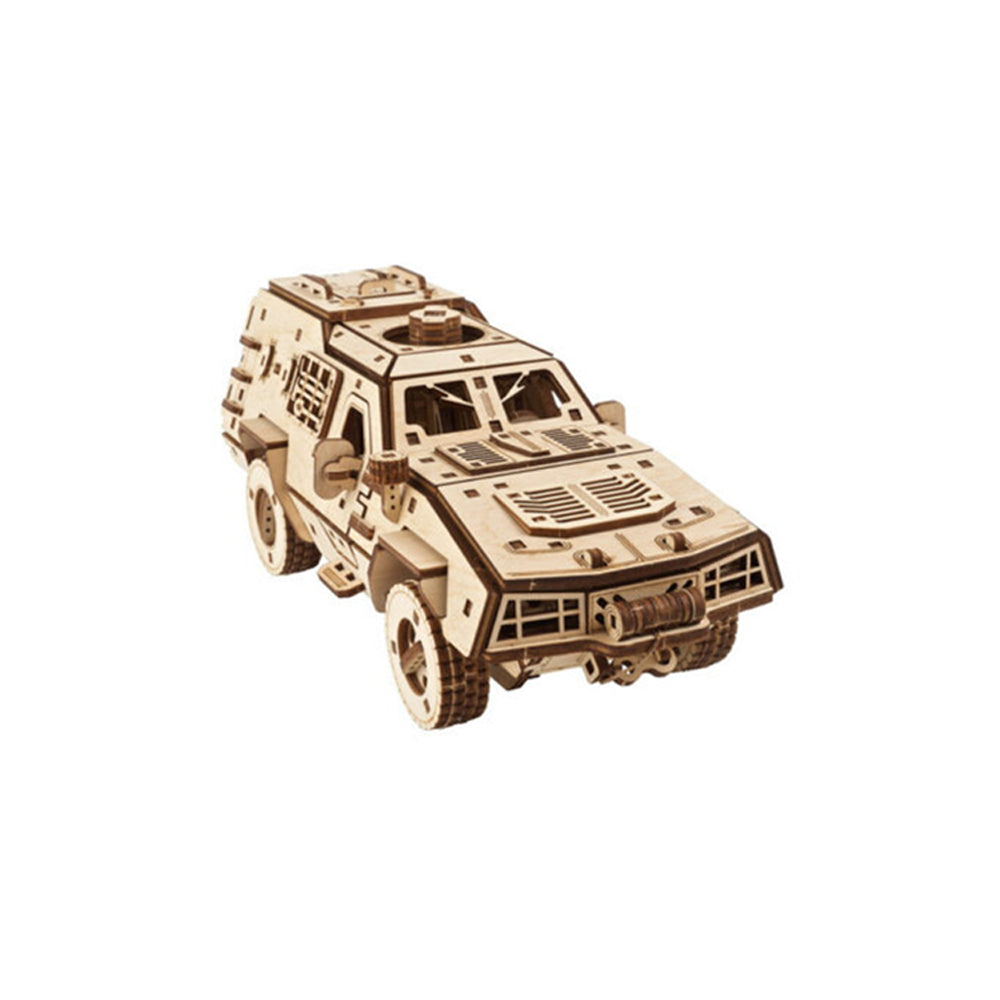 Ukraine Made Ugears Dozor-B Combat Vehicle Mechanical 3D Wooden Puzzle Model Kit