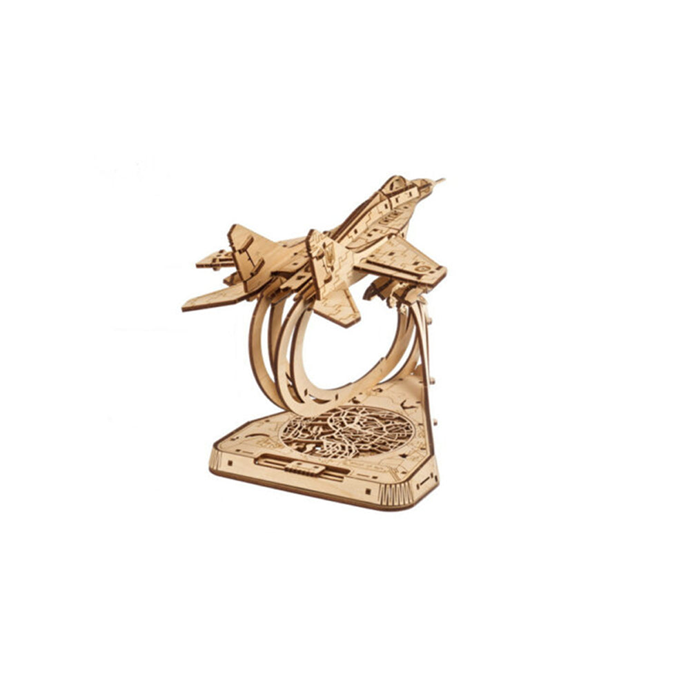 Ukraine Made Ugears The Ghost Of Kyiv Ukrainian Fighter Wooden Puzzle Model Kit