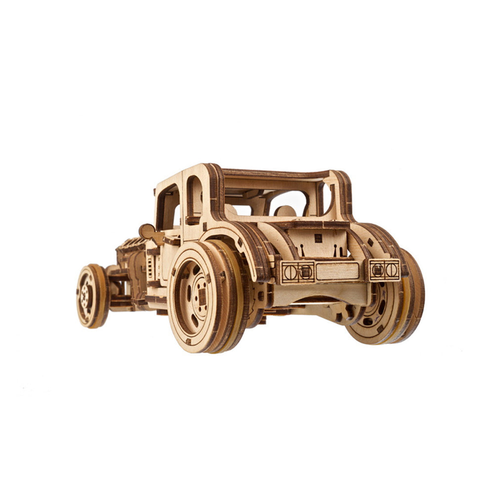 Ugears Hot Rod Furious Mouse Mechanical 3D Wooden Puzzle 207pcs Model Kit