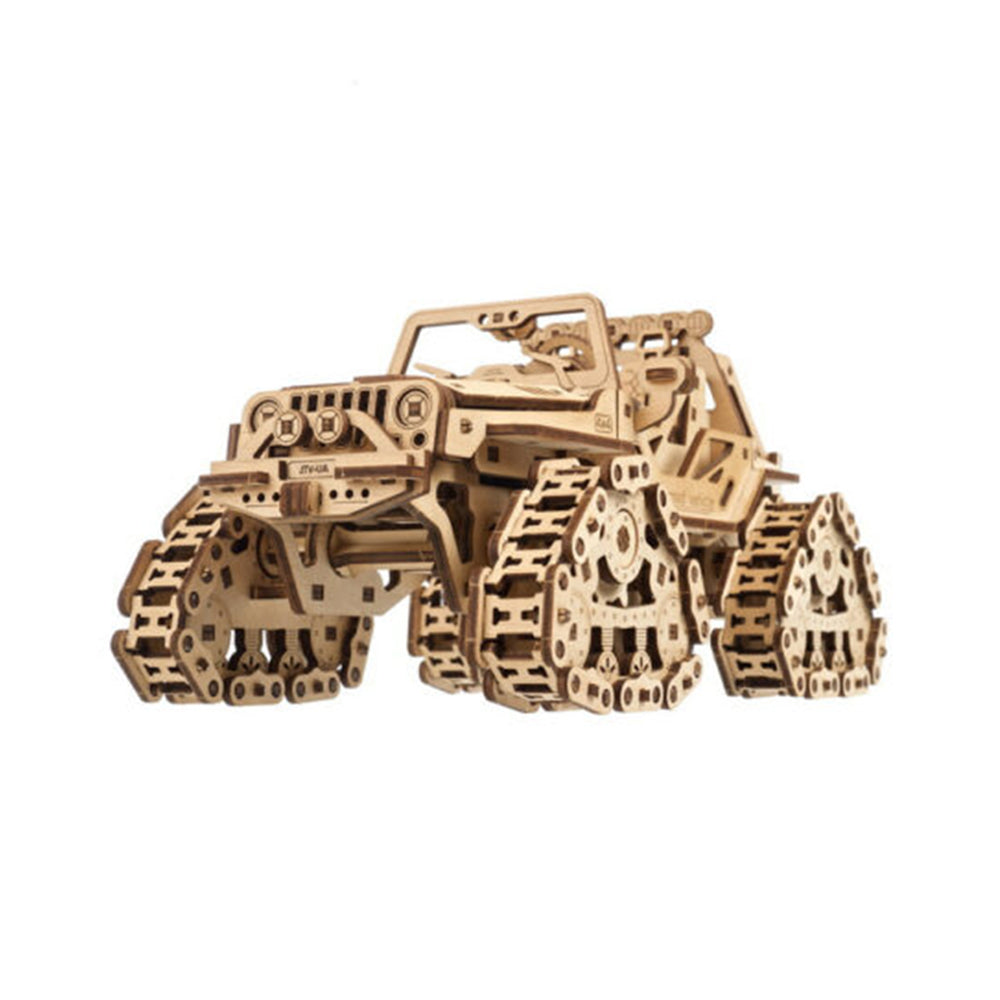 Ugears Tracked Off-Road Vehicle Mechanical Wooden 3D Puzzle 423pcs DIY Model Kit