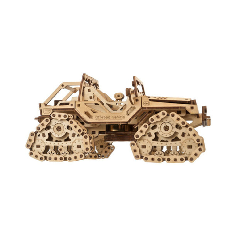 Ugears Tracked Off-Road Vehicle Mechanical Wooden 3D Puzzle 423pcs DIY Model Kit