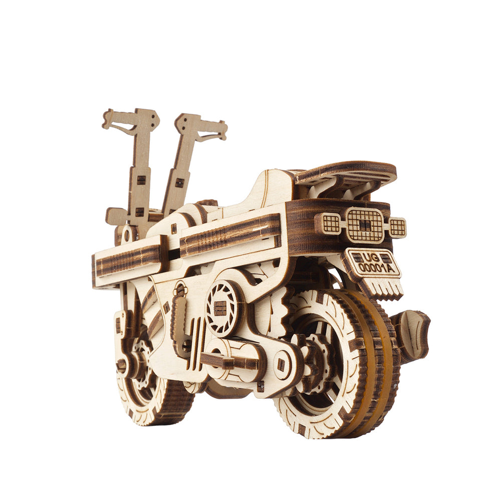 Ukraine Made Ugears Moto Compact Folding Scooter Wooden Construction Model Kit