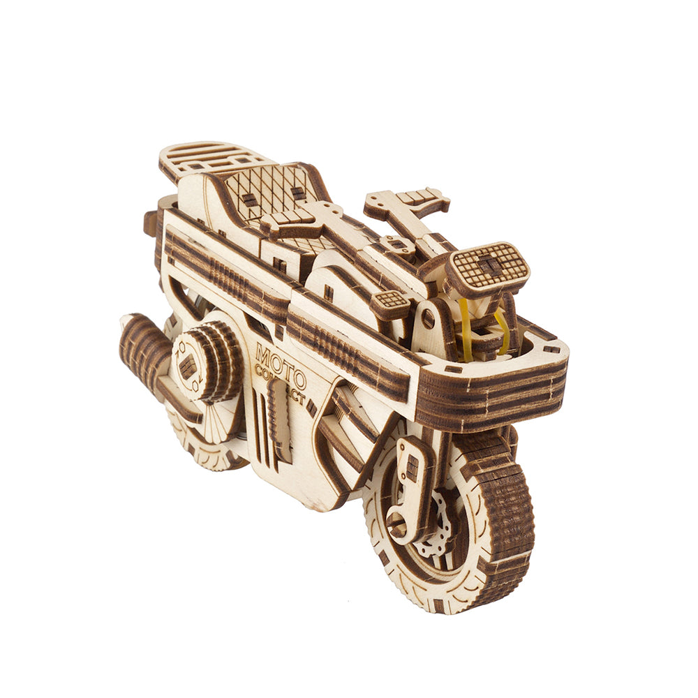 Ukraine Made Ugears Moto Compact Folding Scooter Wooden Construction Model Kit