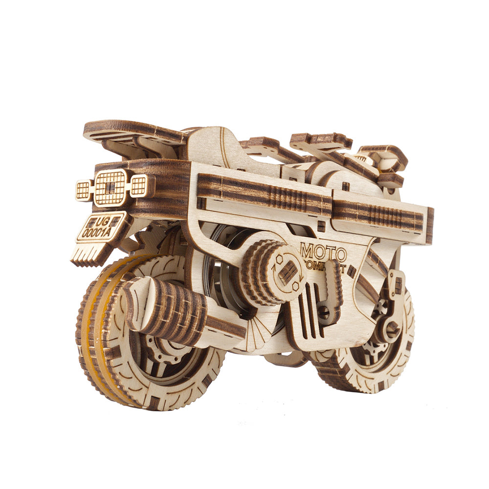 Ukraine Made Ugears Moto Compact Folding Scooter Wooden Construction Model Kit